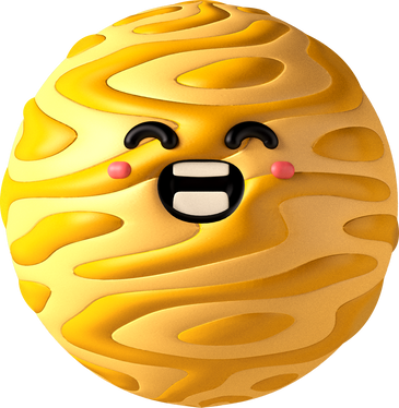 3D Space Characters Venus Planet